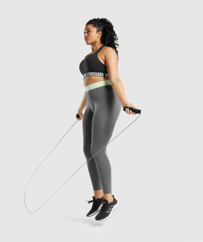 Women's Gymshark Fit Seamless Sports Bra Black | CA N8A563